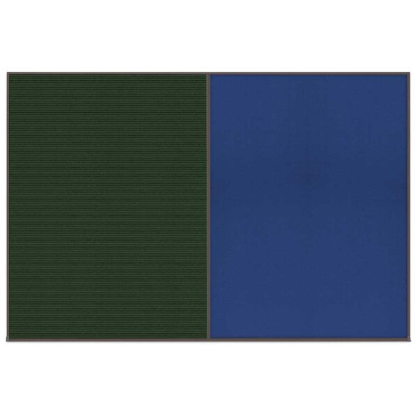 Enclosed Corkboard, 1 Door, 72"x36", 4" Fra, UV3404-SATIN-CORK
